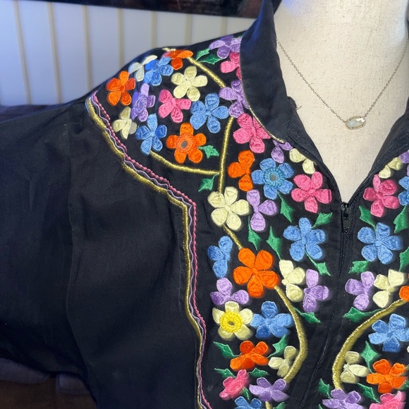 Ramona Rull” Kaftan Lounge Dress~Size Medium - Picture 4 of 15